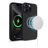 Crong Color Cover Magnetic – dėklas, skirtas iPhone 15 Pro MagSafe (juodas)