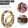 Crong Deluxe RING Holder - MagSafe Magnetic Phone Holder (Skirtas šviesiems plaukams Tortoise)