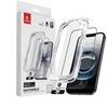 „Crong EasyShield“ 2 vnt. grūdinto stiklo pakuotė, skirta „iPhone 16e“ / „iPhone 14“ / „iPhone 13“ / „iPhone 13 Pro“ (2 vnt.)