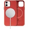 Crong Essential Cover Magnetic – odinis dėklas, skirtas iPhone 12 / iPhone 12 Pro MagSafe (raudonas)