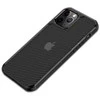 Crong Hybrid Carbon – apsauginis dėklas, skirtas iPhone SE / 8/7 (juodas)