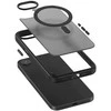 Crong Hybrid Frost MAG dangtelis – dėklas, skirtas iPhone 16e MagSafe (juodas)