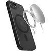 Crong Hybrid Frost MAG dangtelis – dėklas, skirtas iPhone 16e MagSafe (juodas)