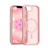 Dėklas Crong Hybrid Matte Magnetic - MagSafe Case iPhone 17e / 16e (Rožinė)