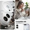 Crong hibridinis matinis magnetinis „MagSafe“ dėklas „iPhone 17“ (baltas)