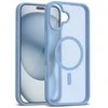 Dėklas Crong Hybrid Matte Magnetic - MagSafe iPhone 17 Case (Mėlyna)