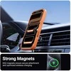 Crong hibridinis matinis magnetinis „MagSafe“ iPhone 17 Pro dėklas (oranžinis)