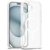 Crong hibridinis matinis magnetinis „MagSafe“ dėklas „iPhone 17“ (baltas)