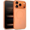 Crong hibridinis matinis magnetinis „MagSafe“ iPhone 17 Pro dėklas (oranžinis)