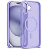 Dėklas Crong Hybrid Matte Magnetic - MagSafe iPhone 17 Case (Lavender)
