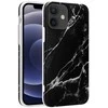 Crong marmurinis dėklas – dėklas, skirtas iPhone 12 Mini (juodas)
