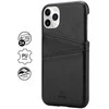 „Crong Neat Cover“ – PU odinis dėklas, skirtas „iPhone 11 Pro“ (juodas)