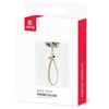 Dėklas Crong Phone Charm - Lanyard Phone Pendant (rusvai gelsvas Twist)