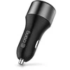 Crong Power Car Charger 63W – USB-C PD 45W automobilinis įkroviklis + USB QC 3.0 18W (juodas)