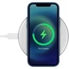 Crong Qi greitas belaidis įkroviklis su aliuminio ir šarvuotos plokštės korpusu 15 W (balta)