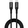„Crong Soft Link“ – 100 W PD 5A USB-C į USB-C laidas 200 cm (juodas)