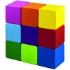 Dėlionė Detoa Wooden colored cubes 35mm
