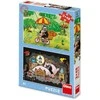 Dino Toys dėlionė MAŽOJO KURMIUKO DIENA 2x48
