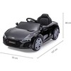 Elektrinis vaikiškas automobilis Milly Mally Audi R8 Spyder Juodas