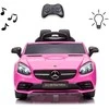 Milly Mally Akumuliatorinis automobilis vaikams „Mercedes-Benz SLC“, rožinės spalvos