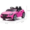 Milly Mally Akumuliatorinis automobilis vaikams „Mercedes-Benz SLC“, rožinės spalvos