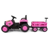 Electric tractor with trailer Milly Mally Rolly pink