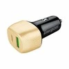 Energizer Ultimate – USB-C ir USB-A 38W PD + QC3.0 automobilinis įkroviklis (auksinis / juodas)