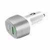 Energizer Ultimate – USB-C ir USB-A 38W PD + QC3.0 automobilinis įkroviklis (balta / sidabrinė)
