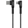 Energizer Ultimate – žaidimų laidas iš USB-A į USB-C 90° 2m (juodas)