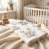 Flannel nappy with print New Baby ZOO beige