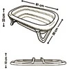 Baby First Foldable plastikas baby bath Tega Baby mėlynas