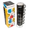 Friends Draugai - Keraminių puodelių rinkinys su stovu 150ml 6 vnt.