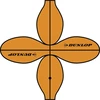 Gertuvė Dunlop - Outdoor basketball 8 panels size 7 (oranžinis)