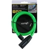 Gertuvė Dunlop - Spiral key bicycle lock 65 cm (žalias)