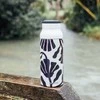 Quokka Echo - 690 ml Stainless Steel Bottle with Silicone Handle (Abstract Leaves)