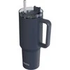 Quokka Stream - nerūdijančio plieno termo puodelis 1200 ml su šiaudeliais (grafitas)