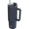 Quokka Stream – nerūdijančio plieno termo puodelis 950 ml su šiaudeliais (grafitas)