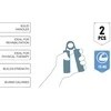 Umbro - Rankinis spaustukas 15 kg 2 vnt. (mėlynas)