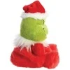 Grinch Grinčas - pliušinis žaislas / mielai sėdintis Grinčas Kalėdų Senelio kostiumu, 13 cm iš „Palm Pals“ kolekcijos. Ekologiškas.