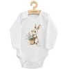 Kūdikio kombinezonas su raštu New Baby Rabbit su gėlėmis, 86 (12-18m)