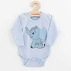 Kūdikis viso kūno su ilgomis rankovėmis New Baby Happy Elephant mėlyna, 86 (12-18m)