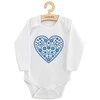 Kūdikių kombinezonas su raštu New Baby Folk Pattern Mėlyna Heart, 74 (6-9m)