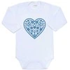 Kūdikių kombinezonas su raštu New Baby Folk Pattern Mėlyna Heart, 86 (12-18m)