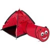 Kūdikių palapinė Baby Mix Ladybug su tuneliu raudona