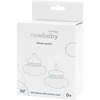 Kūdikių silikoninis puodelis 2in1 New Baby smėlio spalvos