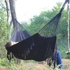 Large Hanging Hammock for Two Hamaka XXL BOHO Baby Mix juodas