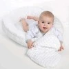 Prabangus lizdelis su pagalvėle ir antklode „New Baby“ iš „Minky mėlynas“