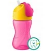Philips AVENT 12+ mėn. puodelis su šiaudeliu 300 ml, rožinis