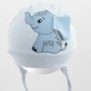 Medvilninė kūdikio kepurė New Baby Happy Elephant mėlyna, 68/74