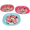 Minnie Mouse - 3 iškylų lėkščių rinkinys